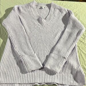 Nine West Lavender V-Neck Sweater